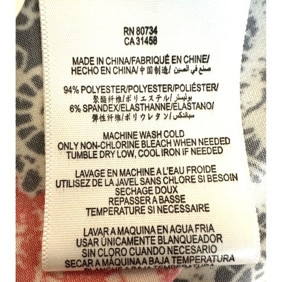 BCBGMAXAZRIA Geometric Multicolor Wrap Dress Office Boho Feminine Retro Travel S - Picture 7 of 7